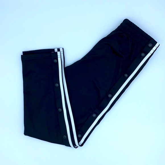 NWT Adidas Boys' Iconic Snap Pants Black Size M - Picture 2 of 6